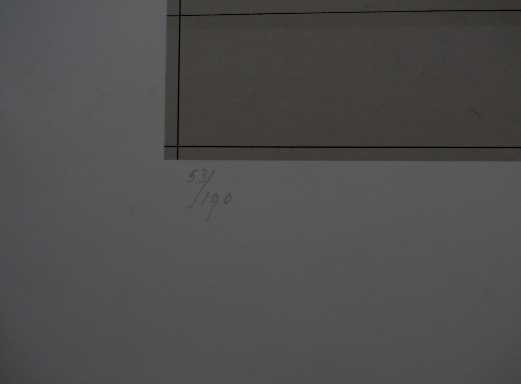 Jeroen Henneman - zeefdruk: kraan en waterstraal - gesigneerd - 1973 kopen? Bied vanaf 55!