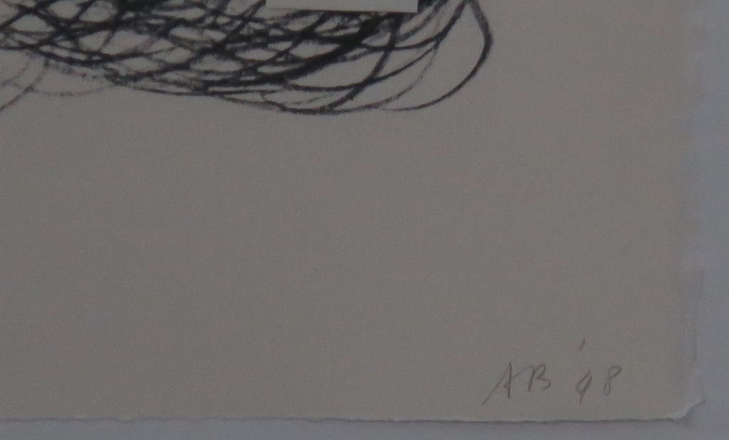 Ansuya Blom: Litho, Collage, Must remain still - Ingelijst kopen? Bied vanaf 35!