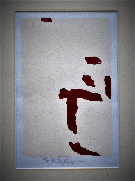 Fascinerend Bep.Oplage 3/15 Grafiek "Ruimtelijk Rood" Houtsnede Cees Andriessen verkocht voor € 80!