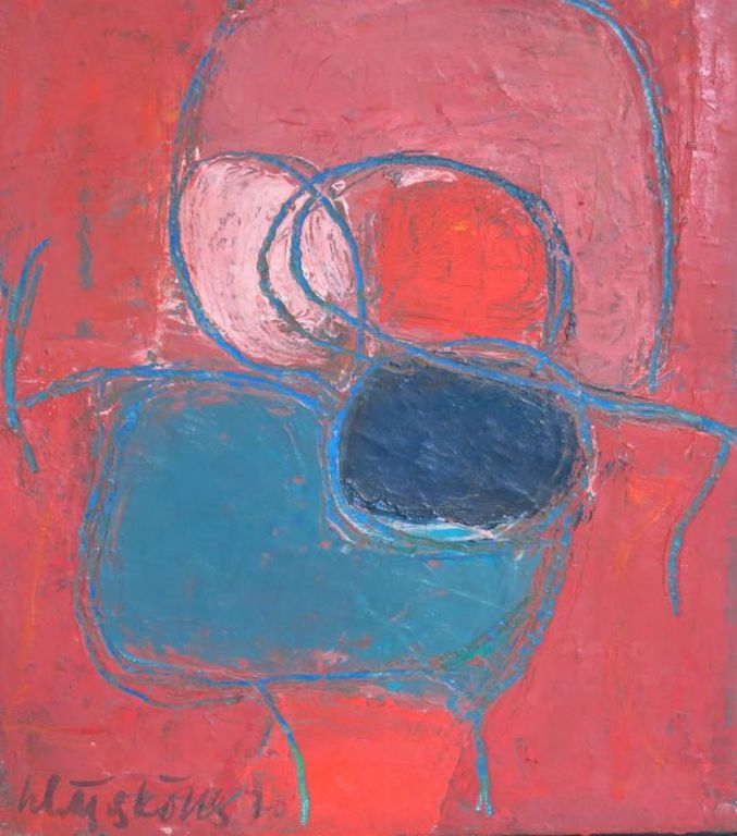 Gerard Schäperkötter, olieverf op canvas: Zonder titel - in baklijst kopen? Bied vanaf 150!