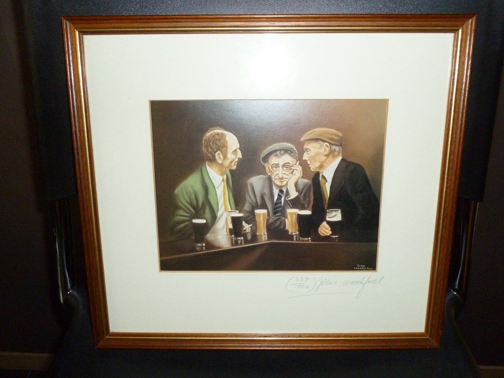 Litho,getiteld / doubling up / van de Ierse kunstenaar John Woodfull. kopen? Bied vanaf 35!