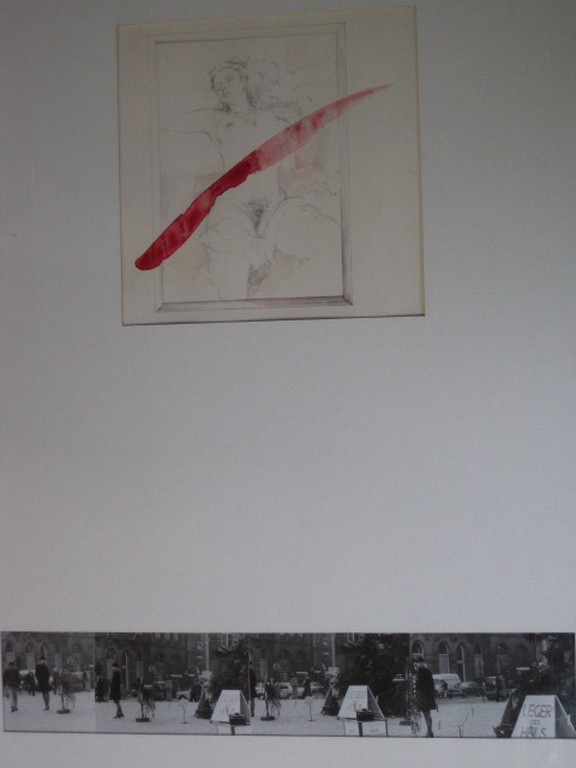 Geëngageerde Kunst Foto/Aquarel "Achter de rug" Alex Lichtveld Amsterdam 1977 kopen? Bied vanaf 1!