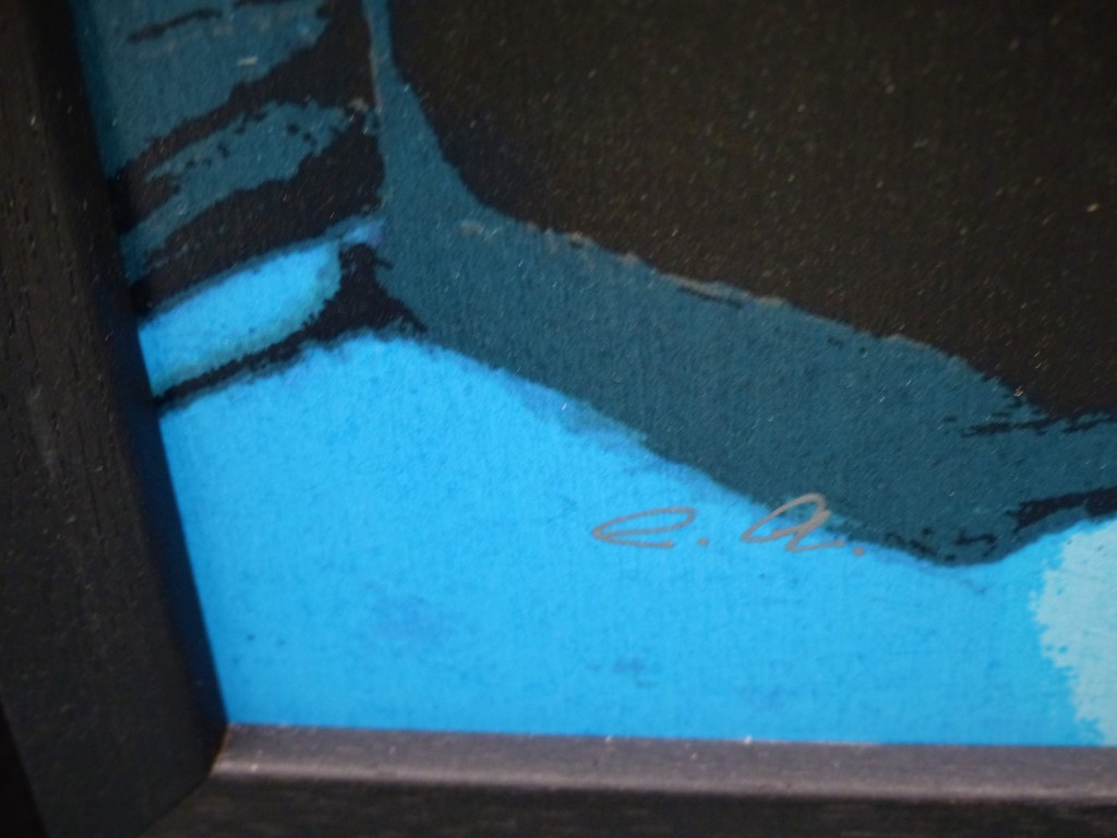 Hendrik van Veenendaal,Vuurtoren,Zeefdruk op paneel ingelijst,Handgesigneerd kopen? Bied vanaf 60!