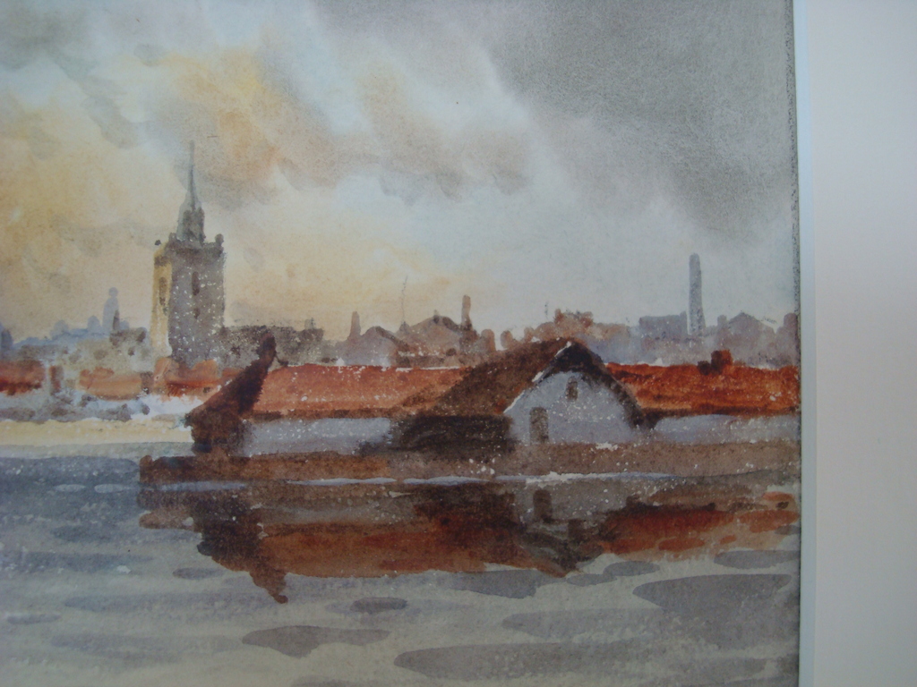 Aquarel van Hermanus Koekoek jr. 1836 - 1909.  kopen? Bied vanaf 495!