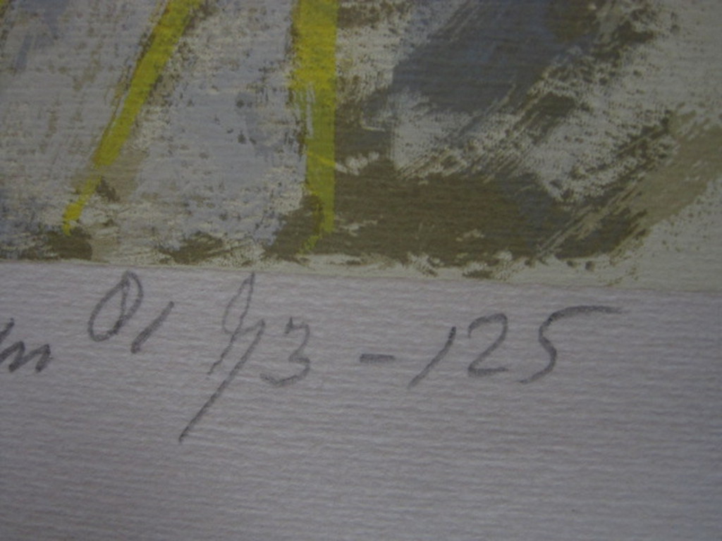 Kees v Bohemen 1928-1985 grote litho "abstract" handgesigneerd  kopen? Bied vanaf 1!