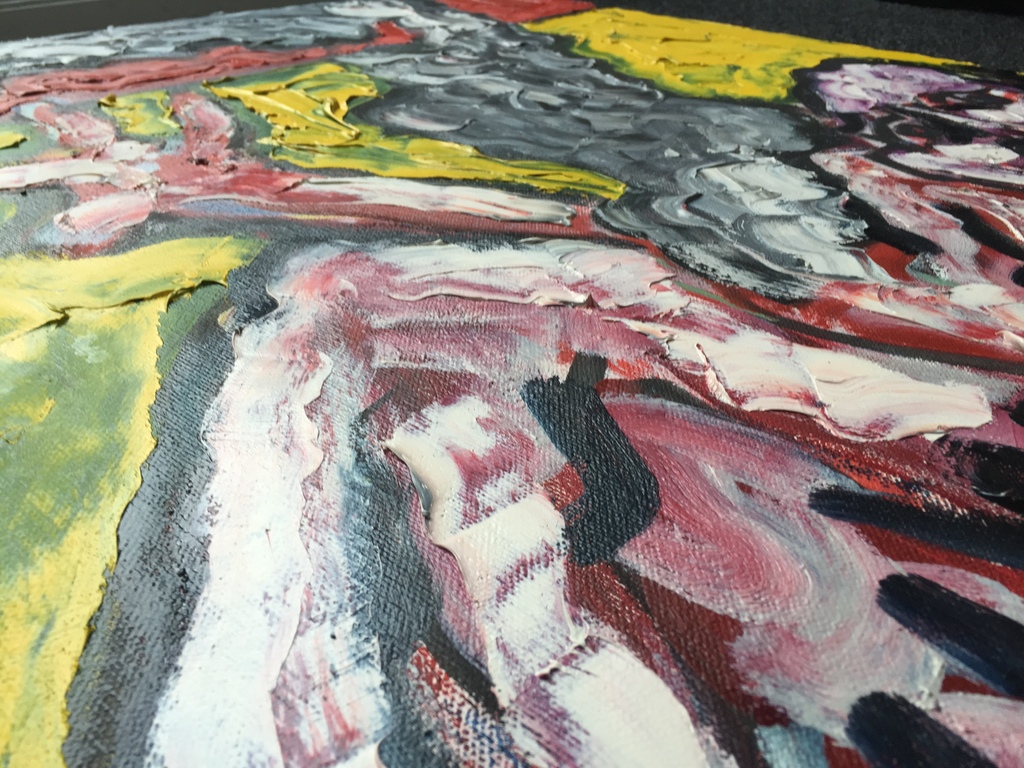 JAN SIERHUIS ( CoBrA ) olieverf op linnen Langs het noordzeekanaal 1998 kopen? Bied vanaf 1!