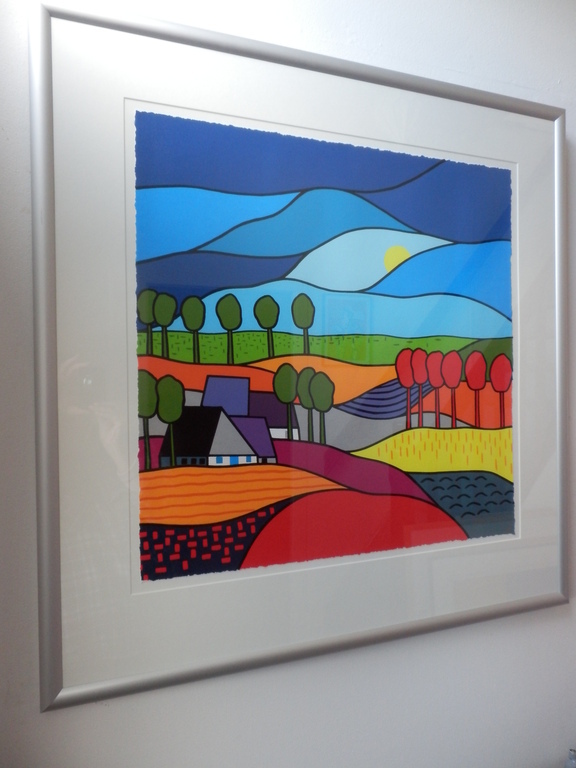 KEES KOOY Gr Zeefdruk BLOEIENDE VELDEN Handgesigneerd INGELIJST kopen? Bied vanaf 185!