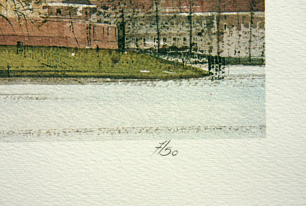 Ciano Siewert, offset litho, Gezicht op Delft met Oostpoort kopen? Bied vanaf 90!