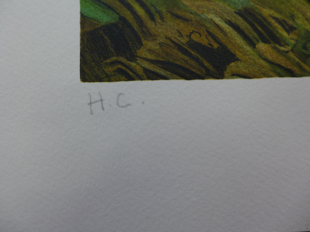 Lithografie - Zarou, Landschap kopen? Bied vanaf 25!