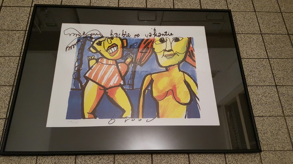 Herman Brood, litho, Barbie op vakantie kopen? Bied vanaf 175!