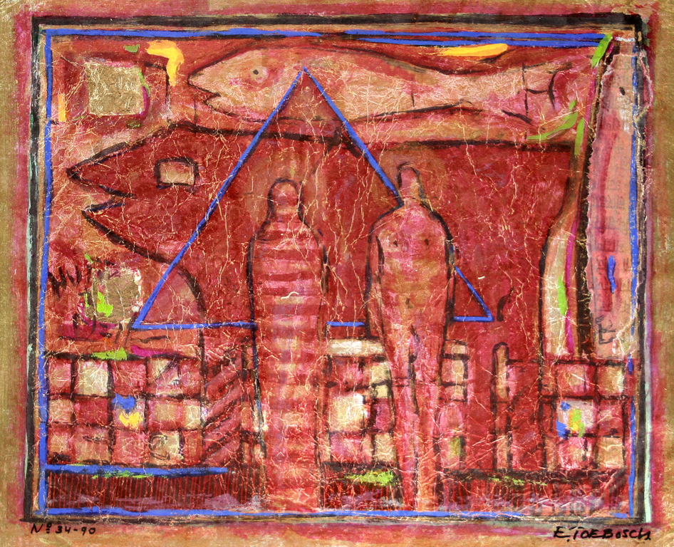 Eric Toebosch - Zonder titel, zeefdruk verkocht voor € 152!