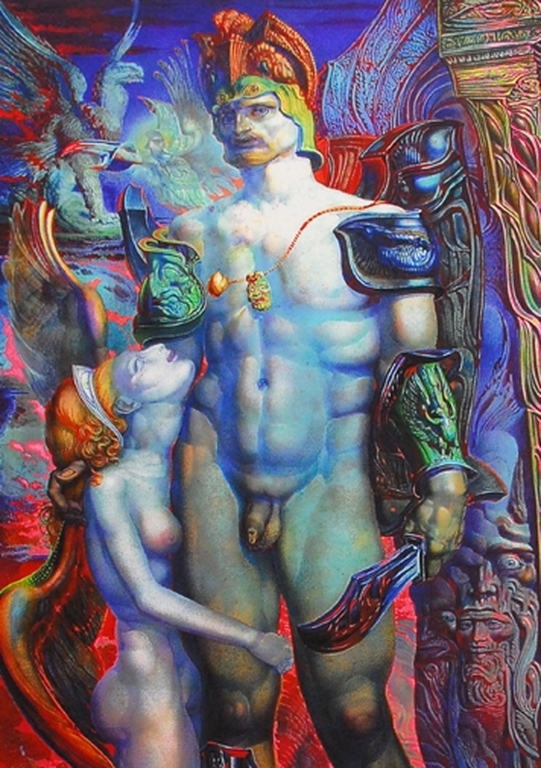 Ernst Fuchs : Perseus en de nimf kopen? Bied vanaf 45!