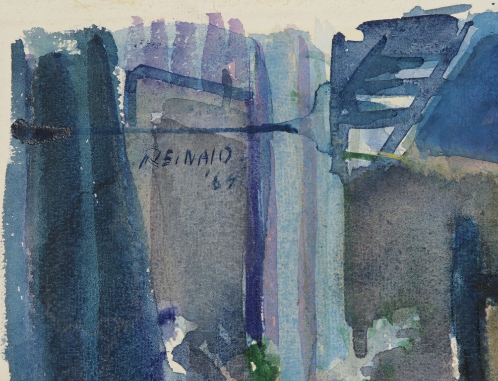 Reinald van den Steene: Aquarel, Zonder titel kopen? Bied vanaf 20!