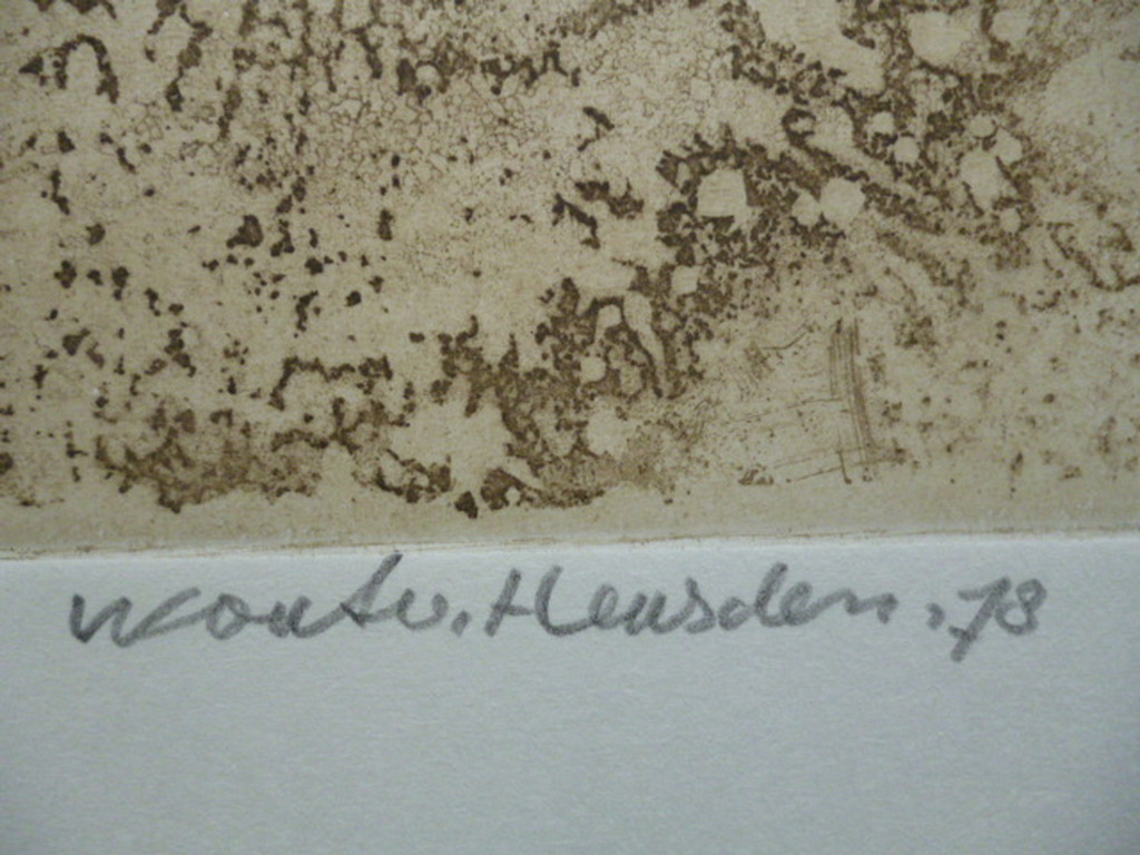 Wout van Heusden - ets - Abstract kopen? Bied vanaf 30!