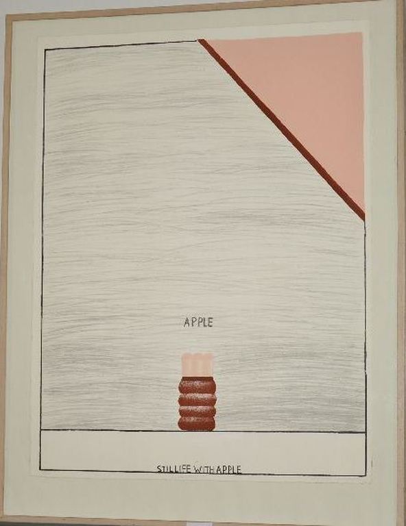Reinier Lucassen: Stilleven met appel litho ingelijst verkocht voor € 160!
