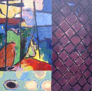 Peter Terhorst - Landschap compositie X verkocht voor € 35!