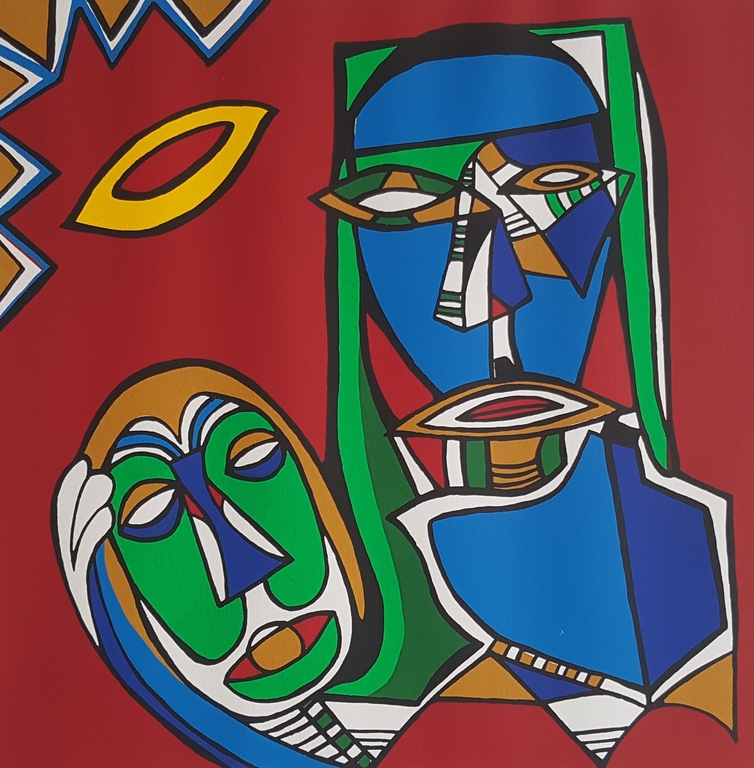 Maartje Wijngaarden - originele zeefdruk op papier - Oplage 50 ex.  verkocht voor € 45!