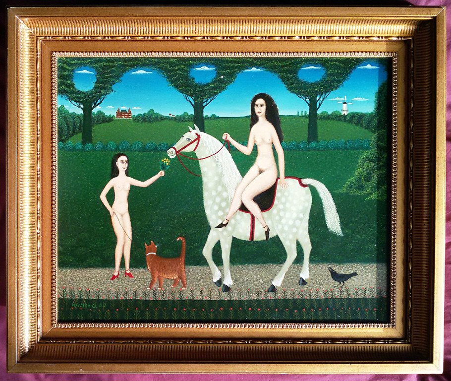 Willem Westbroek - Naakte dames, olieverf op doek (ingelijst) kopen? Bied vanaf 950!