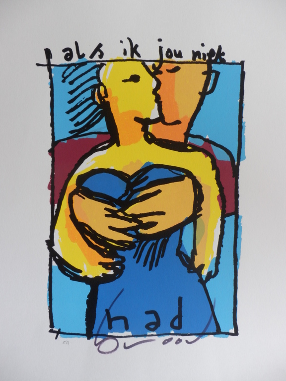 HERMAN BROOD, HANDGESIGNEERDE E.A. Zeefdruk ALS IK JOU NIET HAD kopen? Bied vanaf 189!
