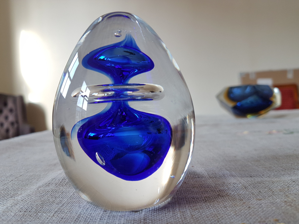 Presse papier-Spiraal-Blu Murano kopen? Bied vanaf 1!