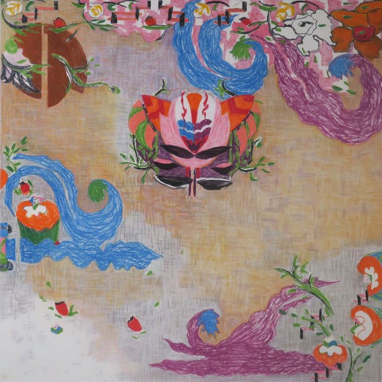 Roelien van Aalderen: Pasteltekening, Chinese tuin - Ingelijst (Groot) kopen? Bied vanaf 80!