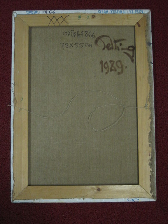 Quintus Jan Telting de "Surinaamse Picasso" groot olieverf OPUS1866 gesigneerd  kopen? Bied vanaf 1!