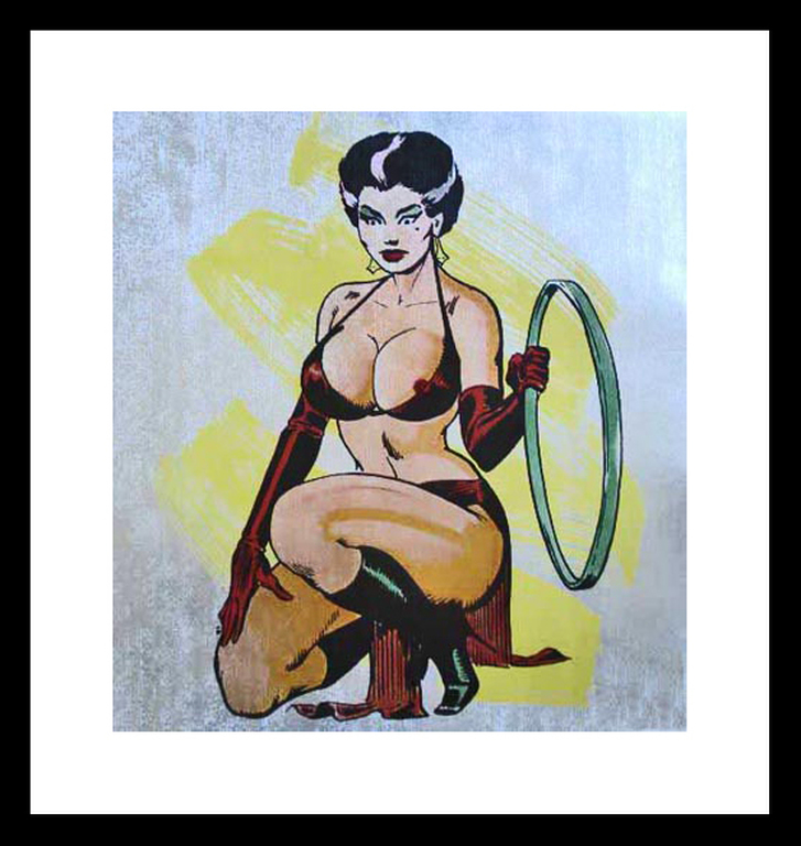 Allen Jones, zeefdruk, "Left Hand Woman"  verkocht voor € 150!