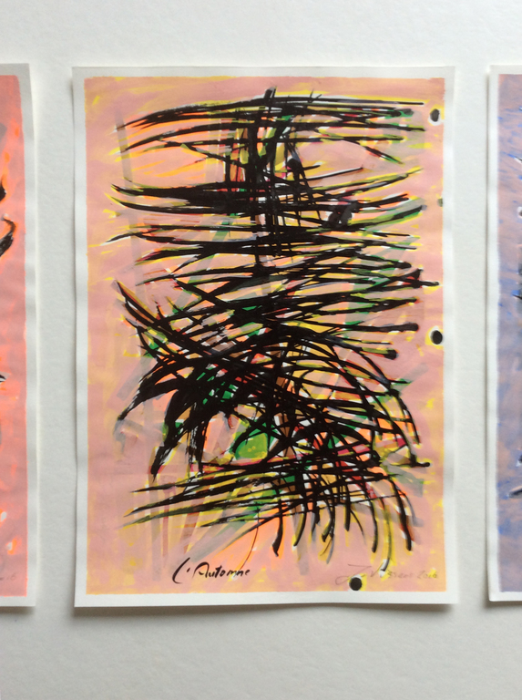 Jack Vissers - Les Saisons - inkt en acryl op papier kopen? Bied vanaf 75!