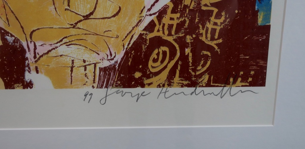 George Heidweiller: Zeefdruk, Eat - Ingelijst kopen? Bied vanaf 60!