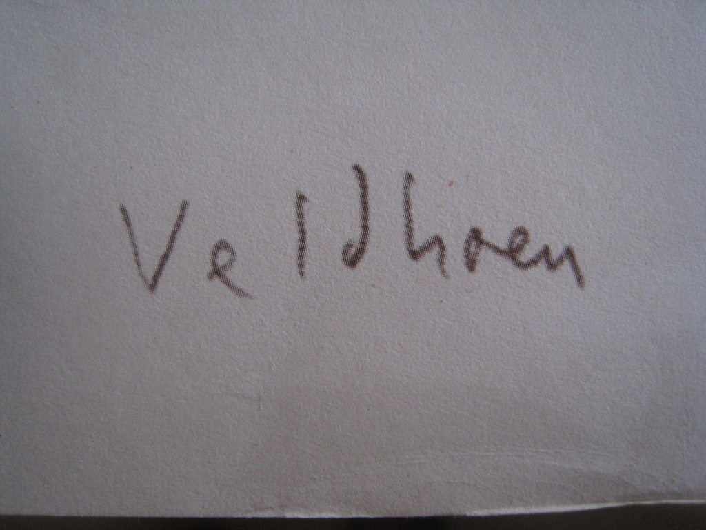 Aat Veldhoen, tekening Moeder en kind kopen? Bied vanaf 50!