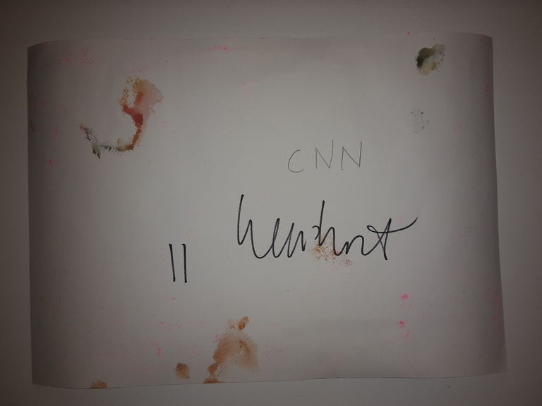 Peter Klashorst - gemengde techniek op aquarel papier - CNN kopen? Bied vanaf 65!