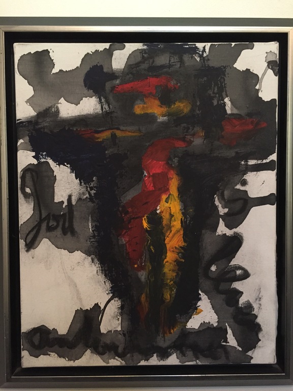 Anton Heyboer, God is liefde, ingelijst schilderij verkocht voor € 325!