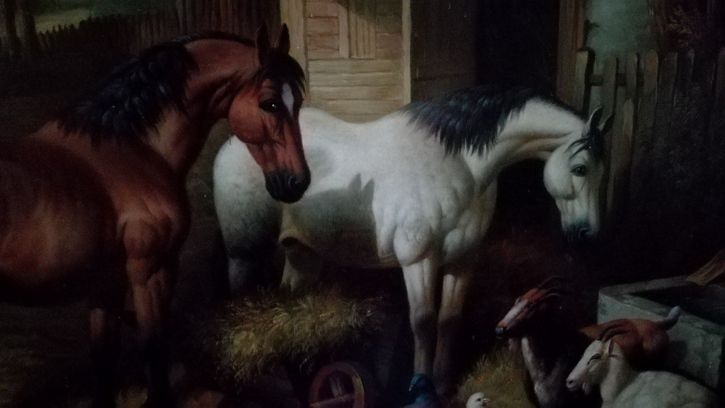 Onbekend kunstenaar, Olieverf op paneel, Paardenschilderij kopen? Bied vanaf 1!