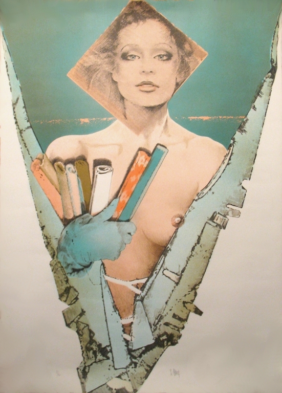 Pol Mara, Kleurenlithografie, compositie verkocht voor € 250!