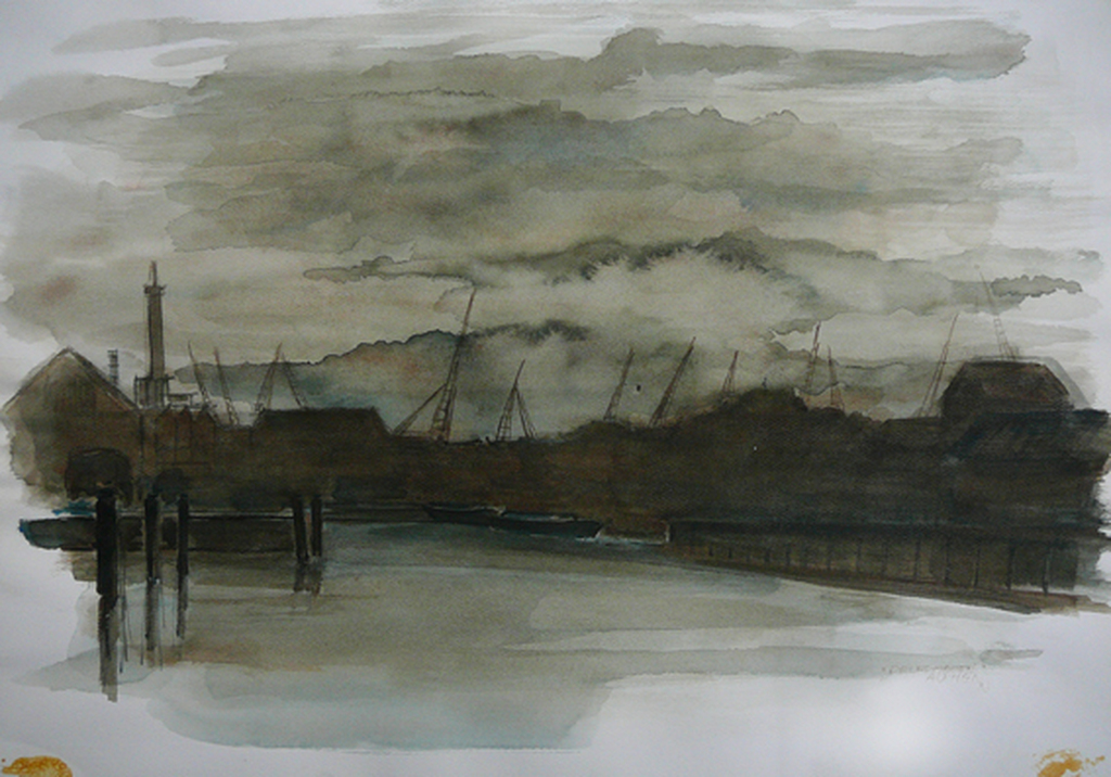 Niet of onleesbaar gesigneerd - 'Delfshaven' -aquarel- kopen? Bied vanaf 1!