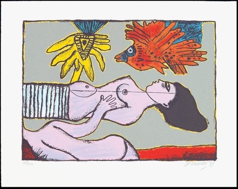 Corneille: Zeefdruk, Une belle journee de l'ete verkocht voor € 150!