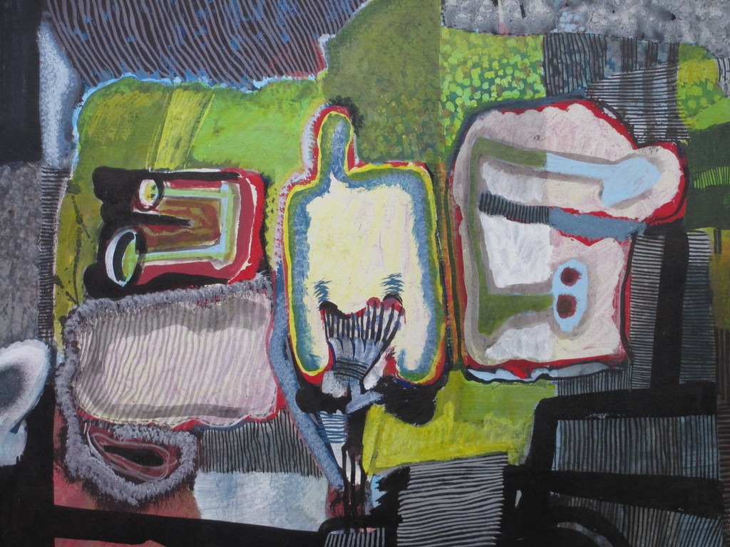 Wim Gerritsen, Kleurrijke Compositie, Gouache kopen? Bied vanaf 280!