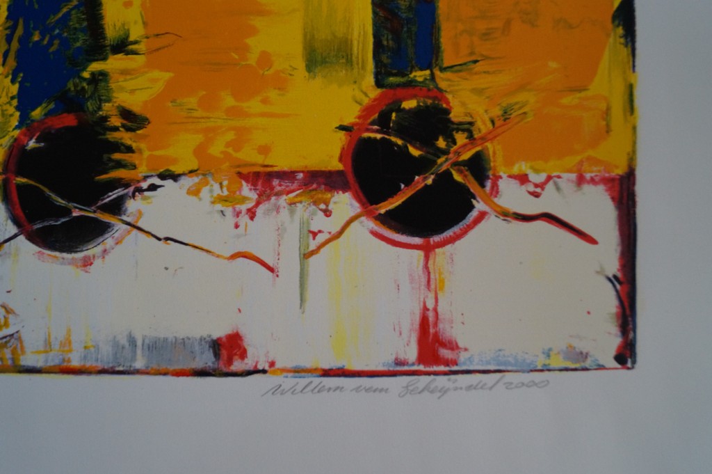 Willem van Scheijndel - gesigneerde zeefdruk - De Quantumsprong - 2000 kopen? Bied vanaf 25!