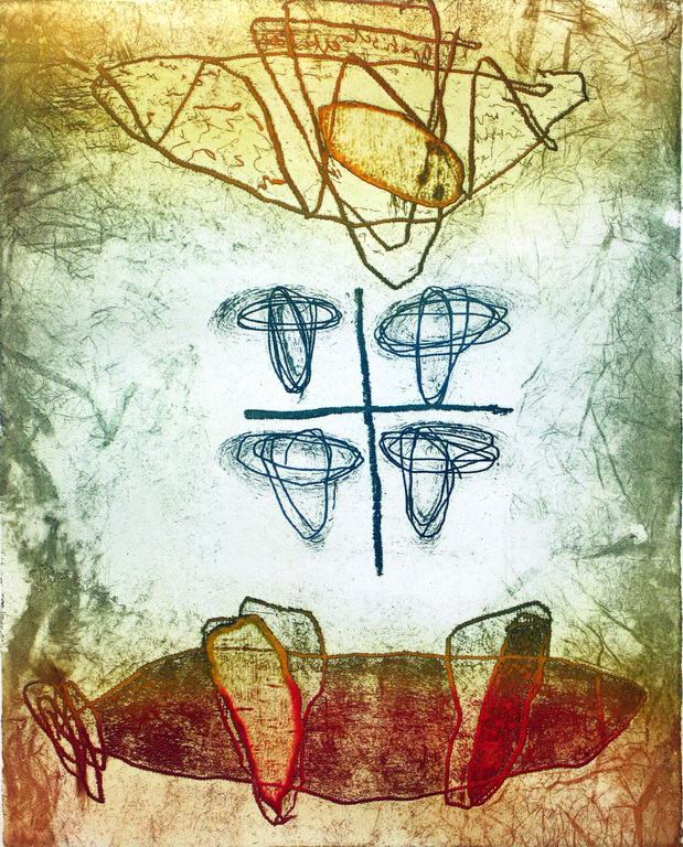 HANS LABAN - groot abstract werk (ets) uit exclusieve oplage GESIGNEERD. kopen? Bied vanaf 50!