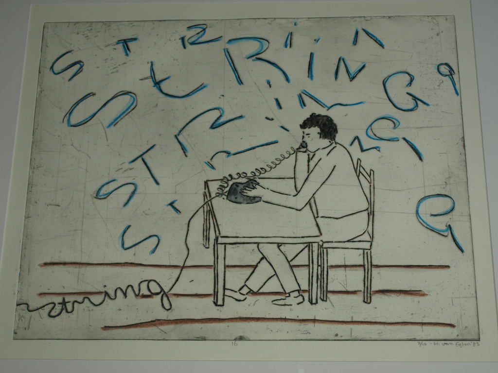 Henriëtte van Egten – Handgekleurde ets – St Utter 16 – Nr 2/10 - Gesigneerd – 1 kopen? Bied vanaf 1!