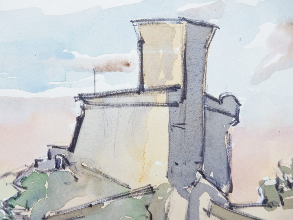 Gras Heyen (1917-1988) - Twee aquarellen kopen? Bied vanaf 75!