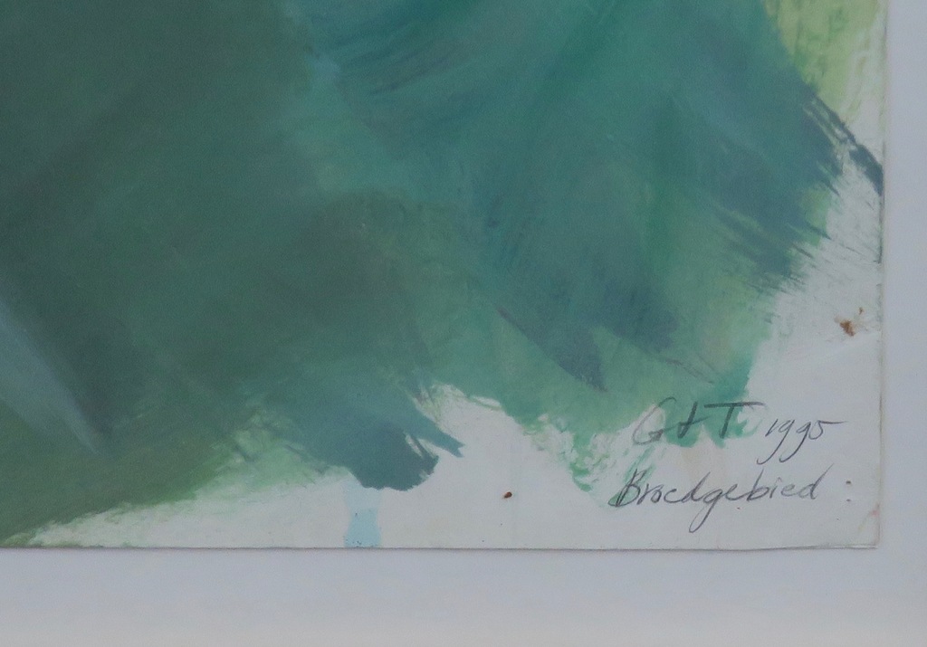 Gerda ten Thije: Acryl op papier, Broedgebied -Ingelijst  kopen? Bied vanaf 60!