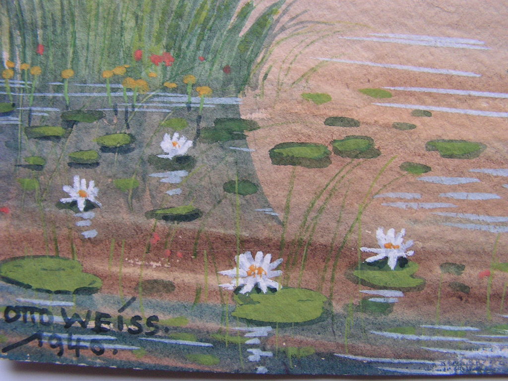 Otto Weiss - aquarel op papier - landschap - 1940 kopen? Bied vanaf 25!