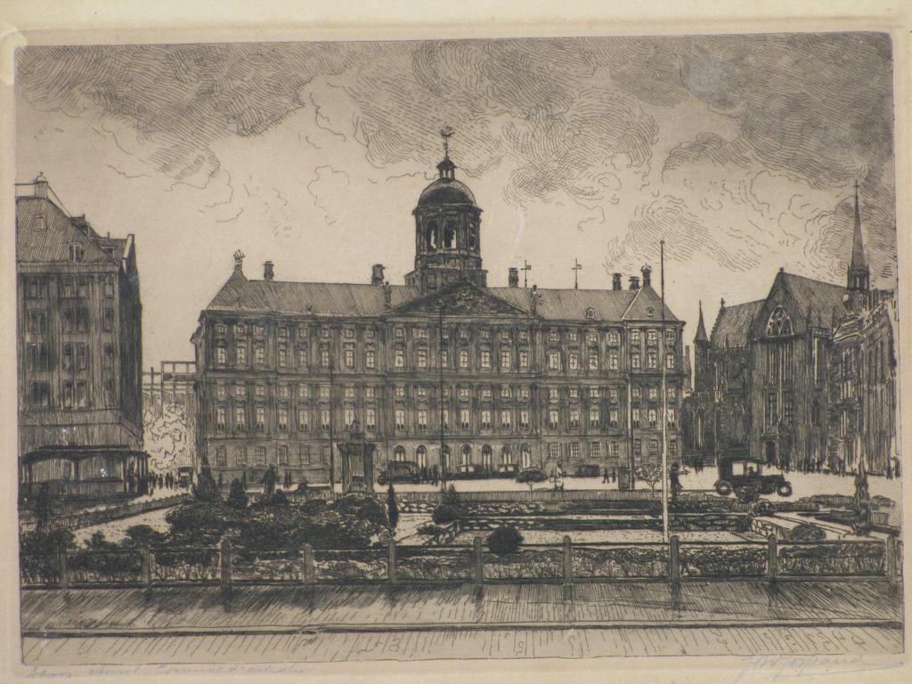 Johannes Josseaud, Dam Amsterdam, Ets verkocht voor € 45!
