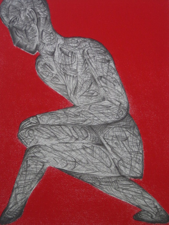 Late en  zeldzame 1987 gesigneerde Kees Spermon (1941-1992) Lithografie  kopen? Bied vanaf 1!