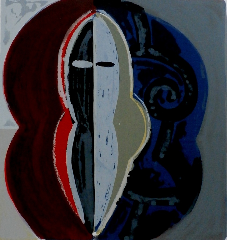 Piet Warffemius -grote litho: Kwele - 1993 verkocht voor € 100!