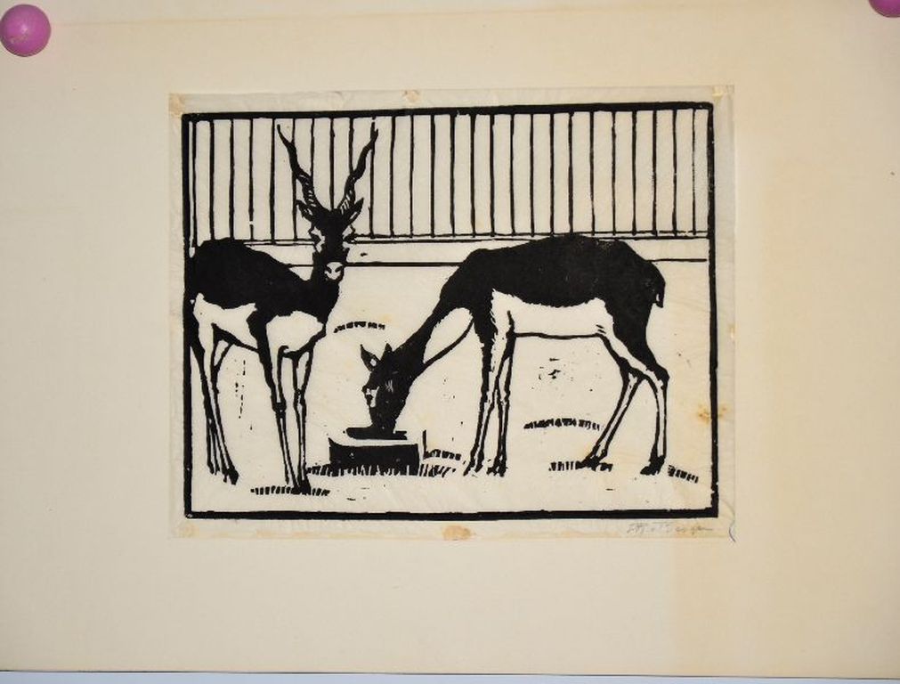 Van Bergen? Lino / Houtsnede op Japans papier kopen? Bied vanaf 1!