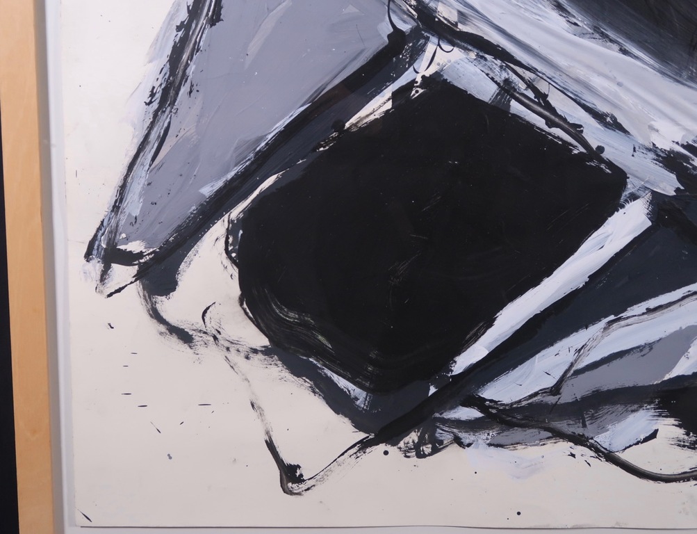 Raymond Perridon: Acryl op papier, Z.T. - Ingelijst (Zeer groot!) kopen? Bied vanaf 100!