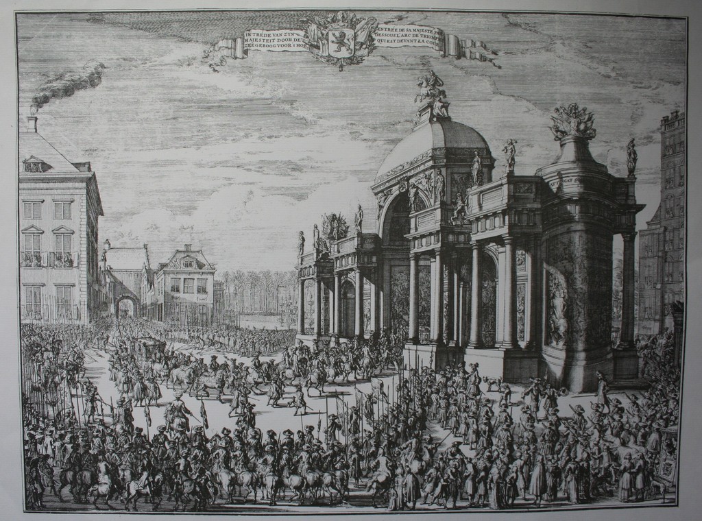 Romeijn de Hooghe, prent, feestelijke intocht Willem III in Den Haag kopen? Bied vanaf 1!