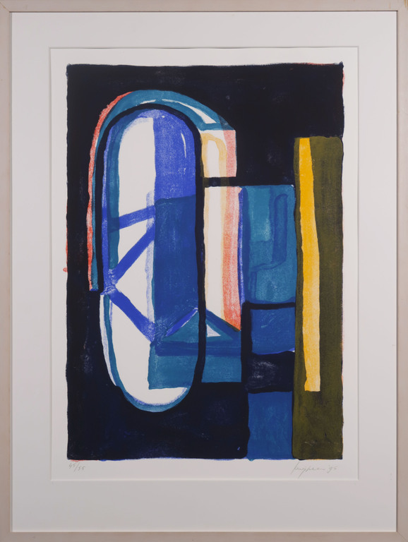 Theo Kuijpers: Litho, Z.T. - Ingelijst verkocht voor € 45!